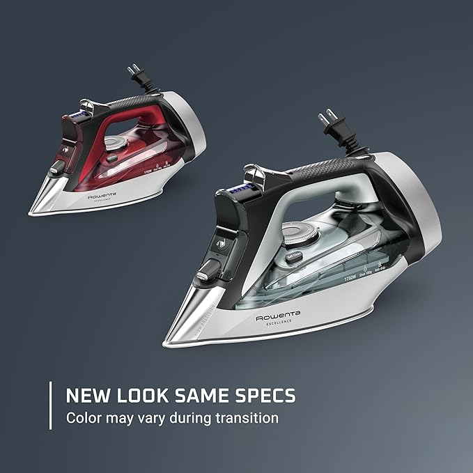 Rowenta Iron, Focus Excellence Stainless Steel Soleplate Steam Iron - Image 2