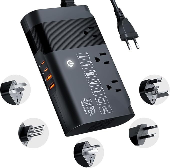 DOACE 220v to 110v Voltage Converter by DOACE