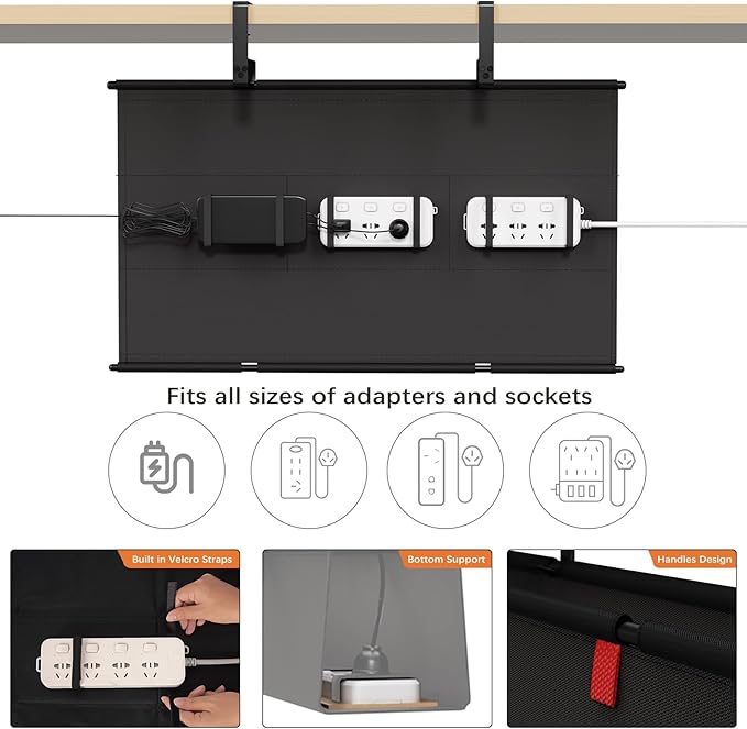 Under Desk Cable Management Tray - Image 2