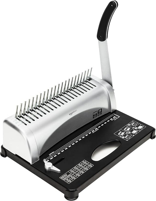 Amazon Basics Comb Binding Machine, 350 Sheets Capacity, by AmazonBasics