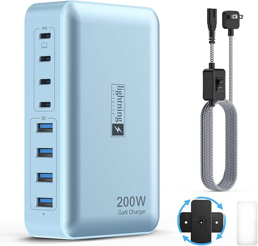 8-Port Multi Charging Stations 200W by lightningofertas