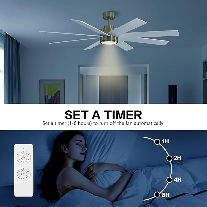 WINGBO 60" Large DC Ceiling Fans - Image 8