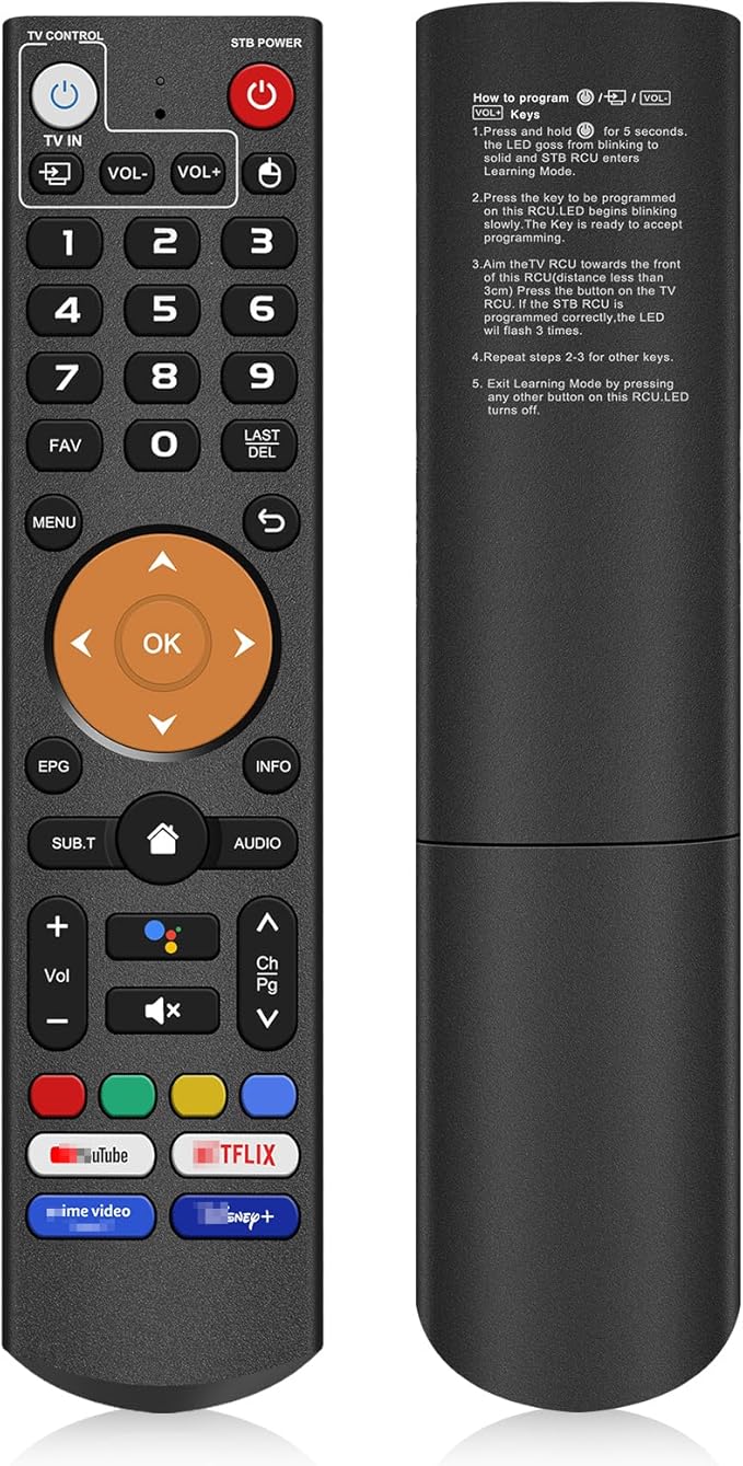 Replacement Learning Bluetooth Voice Remote Control fit by PGLYOUNI