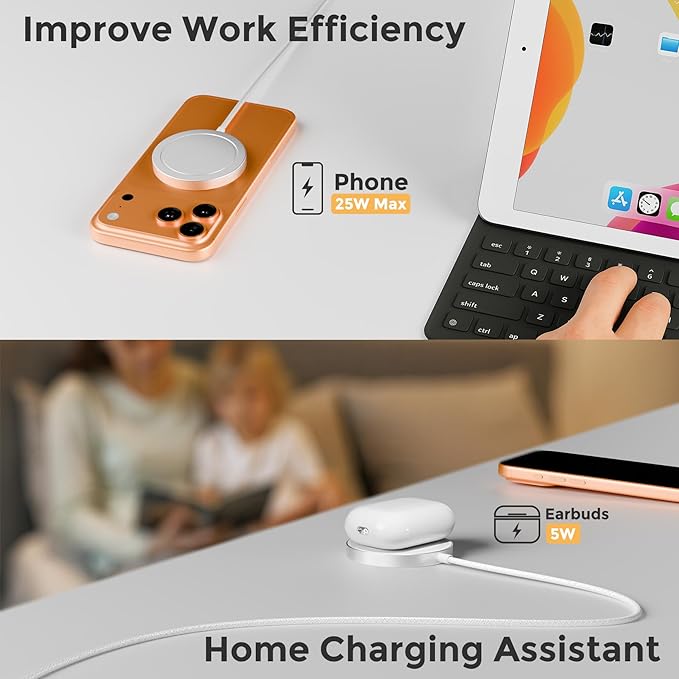 25W Magnetic Wireless Charging Pad: Qi2.2 Qi2 MagSafe Fast Charger - Image 9