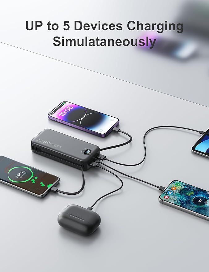 aonidi 20000mAh Ultra-Portable-Charger-Power-Bank PD20W - Image 7