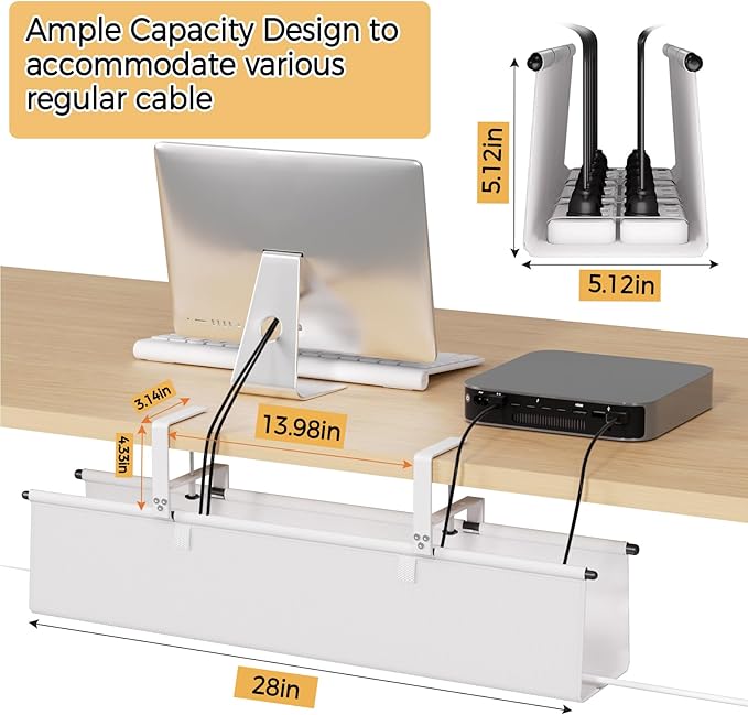 Under Desk Cable Management Tray - Image 4