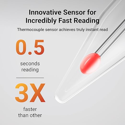 Professional Meat Thermometer Digital, Ultra-Fast 0.5 Sec Instant Read - Image 2