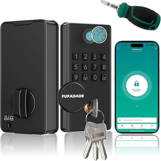 Keyless Entry Door Lock Deadbolt, Upgraded Electronic Deadbolt Smart Lock by Unknown
