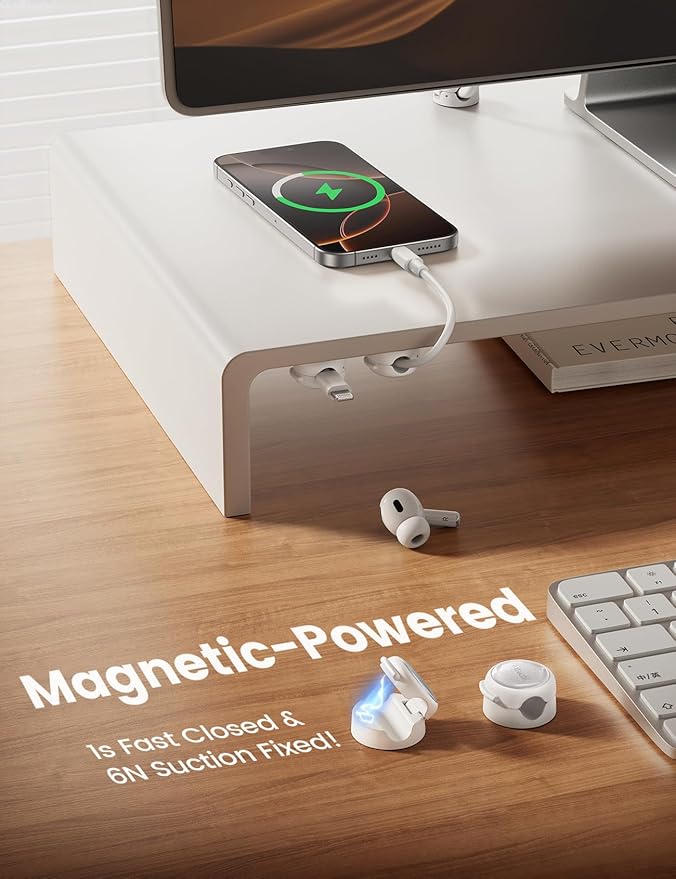 12Pack Magnetic Cable Clips Cord Organizer - Image 2
