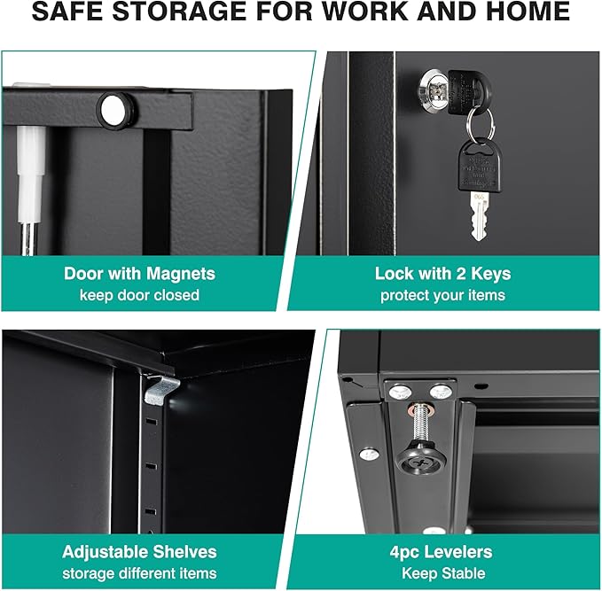 SISESOL Metal Storage Cabinet - Image 4