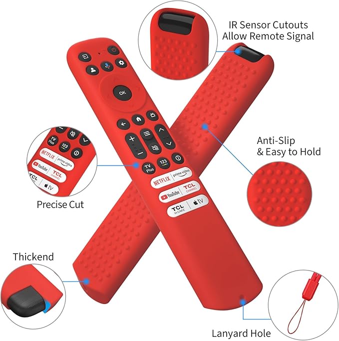 Hi Color Silicone Cover for TCL RC813 FMB1/RC923/RC902V Remote Protective Case - Image 2
