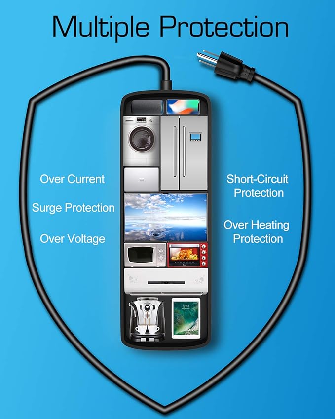 Witeem Surge Protector Power Strip - Image 5