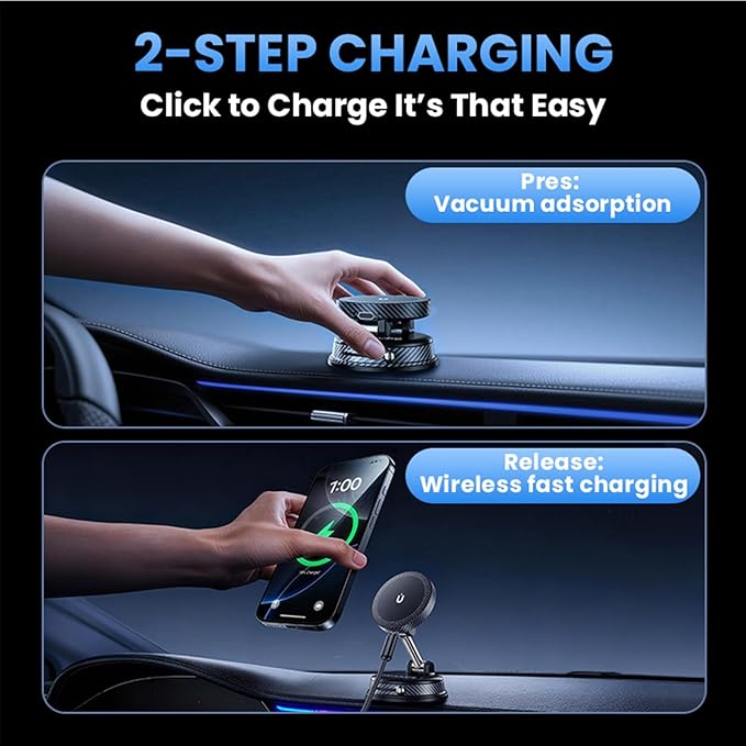360° Adjustable Radio Magnetic Suction Phone Holder - Image 4