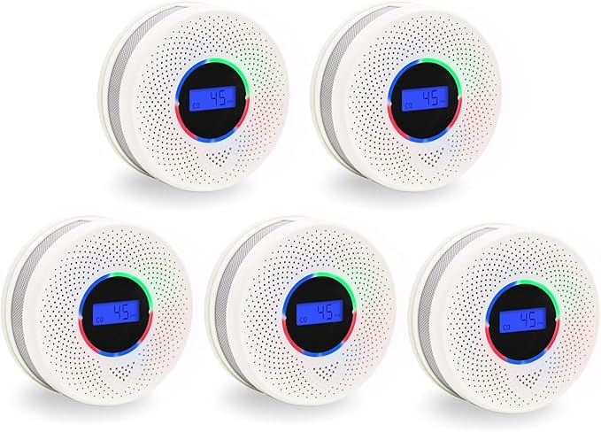 10-Year Battery Smoke and Carbon Monoxide Detector, 2-in-1 Smoke CO Alarm by Unknown
