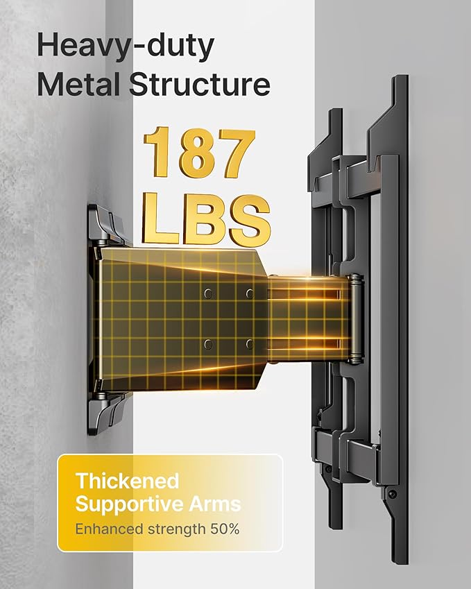 monTEK Heavy Duty Ultra Slim TV Wall Mount - Image 3