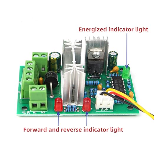RioRand Upgraded Adjustable DC Motor Speed PWM Controller 10V 12V 24V 30V - Image 4