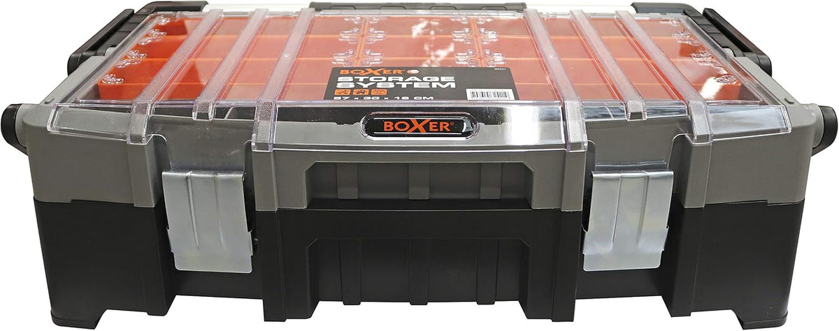 boxer® empty plastic tool box 57 cm showing dimensions