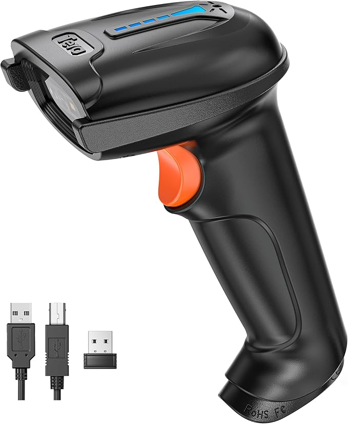 Tera 1D 2D QR Barcode Scanner Wireless and Wired by Tera