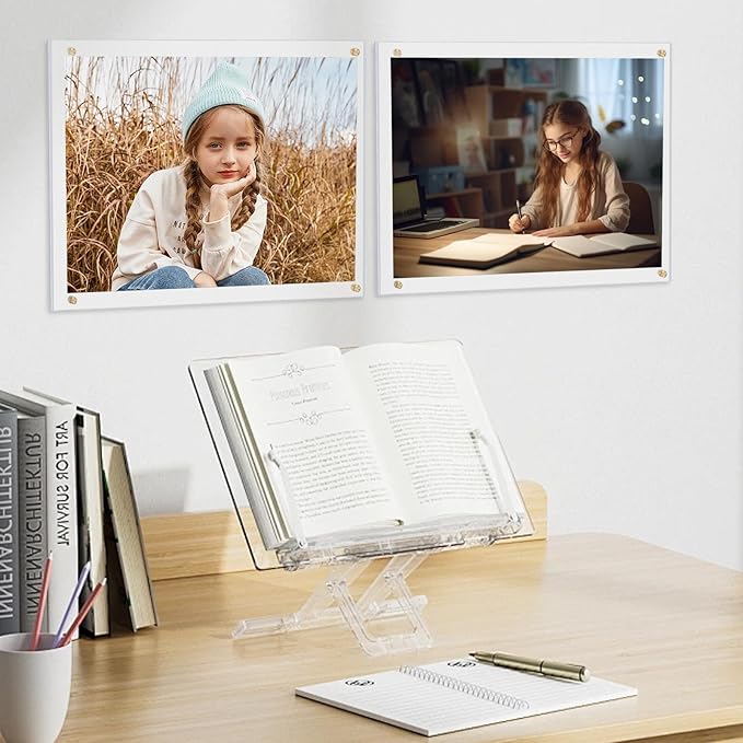 Kalami 3 Pack 8x10 Picture Frame Wall Mount Self Adhesive, Full Frame Size 10x11 - Image 6