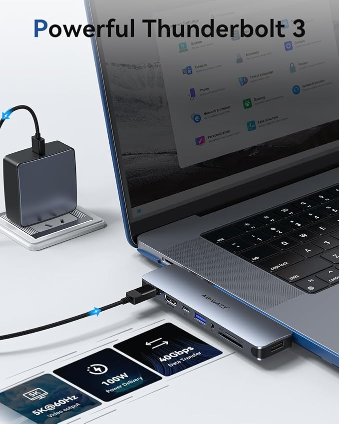 USB C Adapter HDMI USB Multiport Hub, 8 in 2 Accessories - Image 5