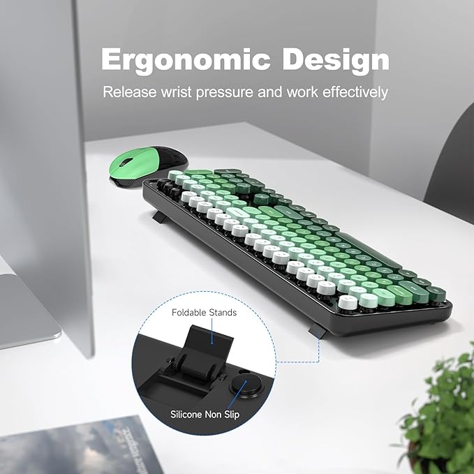 MOFII Wireless Keyboard and Mouse Combo, Full Size 2.4G Plug and Play - Image 3