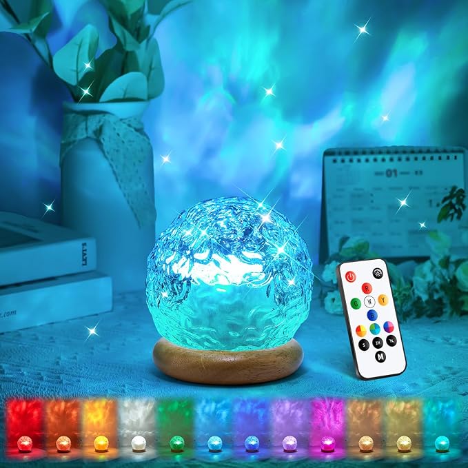 Trendy Valentine's Day Gifts for Teen, 18 Colors Northern Lights Projector Mood by OneFire