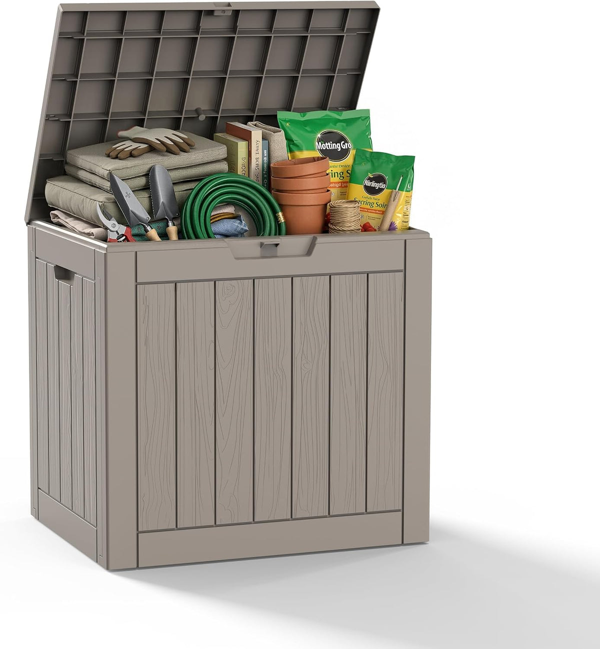 vixzen versatile resin deck box, all weather lockable, main product view