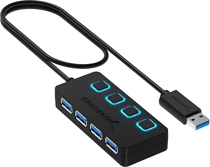 SABRENT 4-Port USB 3.0 Hub by SABRENT
