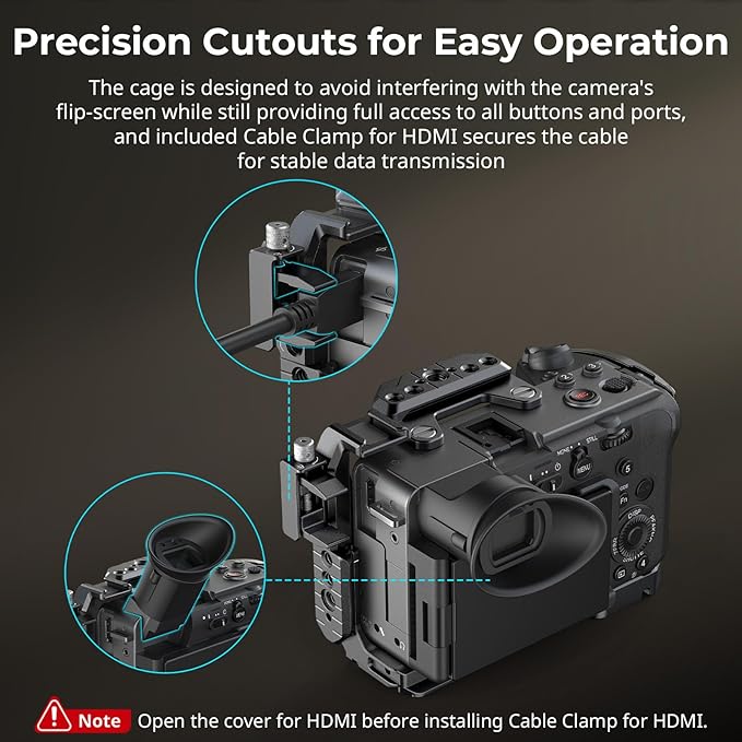 SmallRig Camera Cage for Sony FX2, HawkLock Quick Release FX2 Cage - Image 6