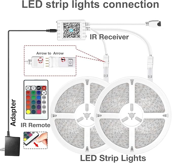 DAYBETTER LED Strip Lights 130ft Lights Strip - Image 7