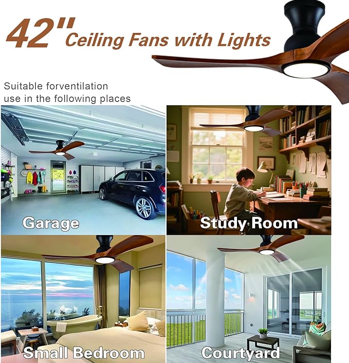 Gaizw 42 Inch Low Profile Ceiling Fans - Image 7