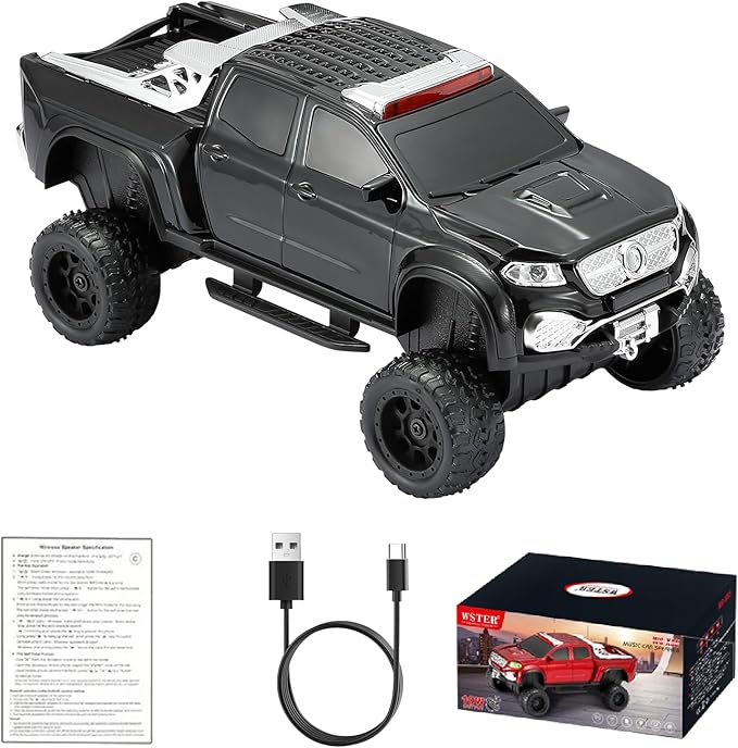 WSTER WS-X65 Pickup Truck Replica Bluetooth Speaker – HD Sound, FM Radio by WSTER