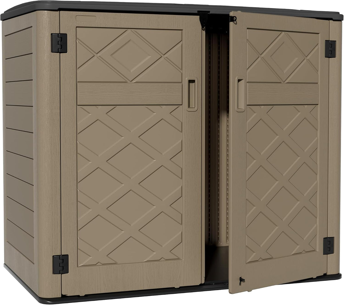 zzm large outdoor storage shed, 48 cu ft, main product view