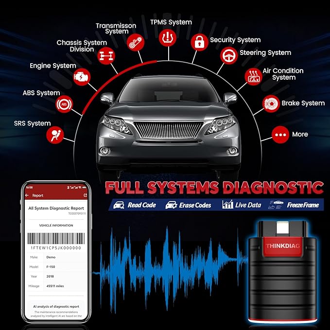 Thinkdiag OBD2 Scanner Bluetooth Full System Bidirectional Diagnostic Scan Tool - Image 3