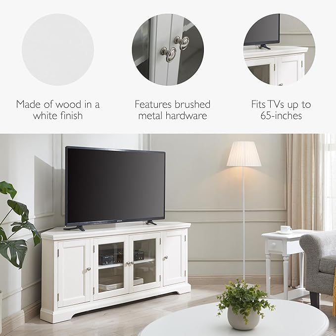 Leick Home Mateo Corner TV Stand, - Image 4