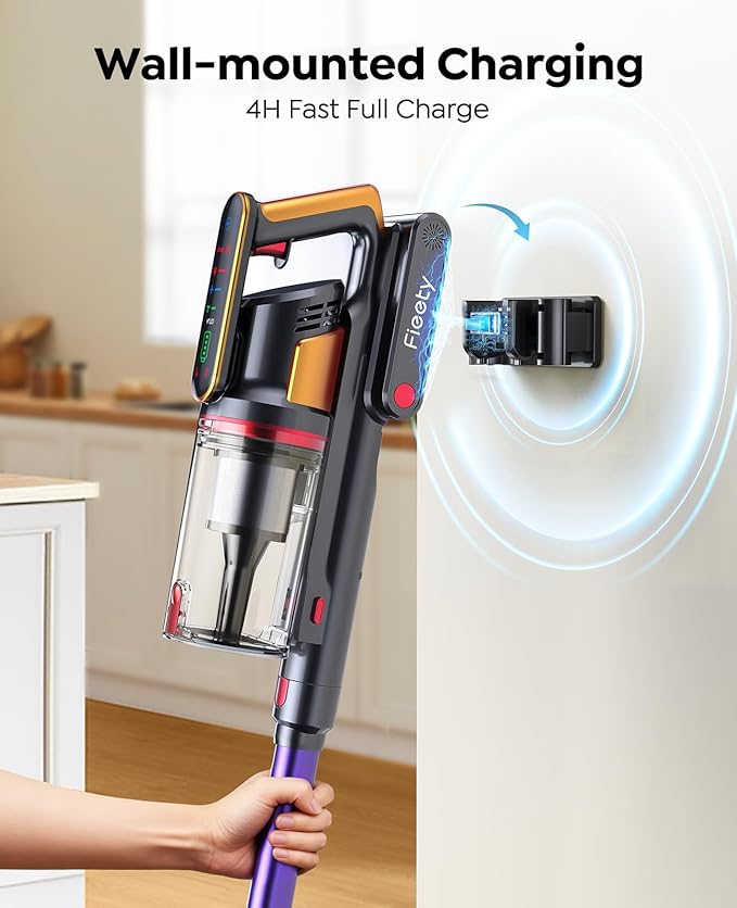 Cordless Vacuum Cleaner 50KPa/600W/65Mins Stick Vacuum Cleaners - Image 8