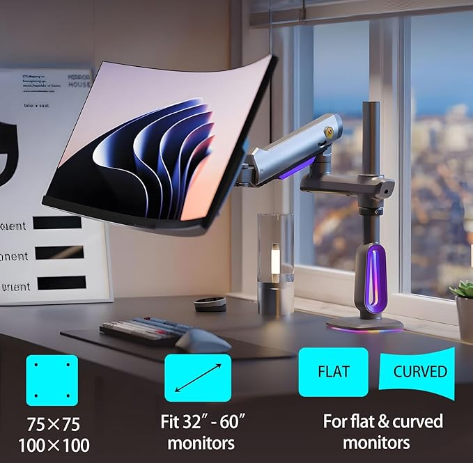 NB Extra Height Gaming Monitor Arm - Image 2