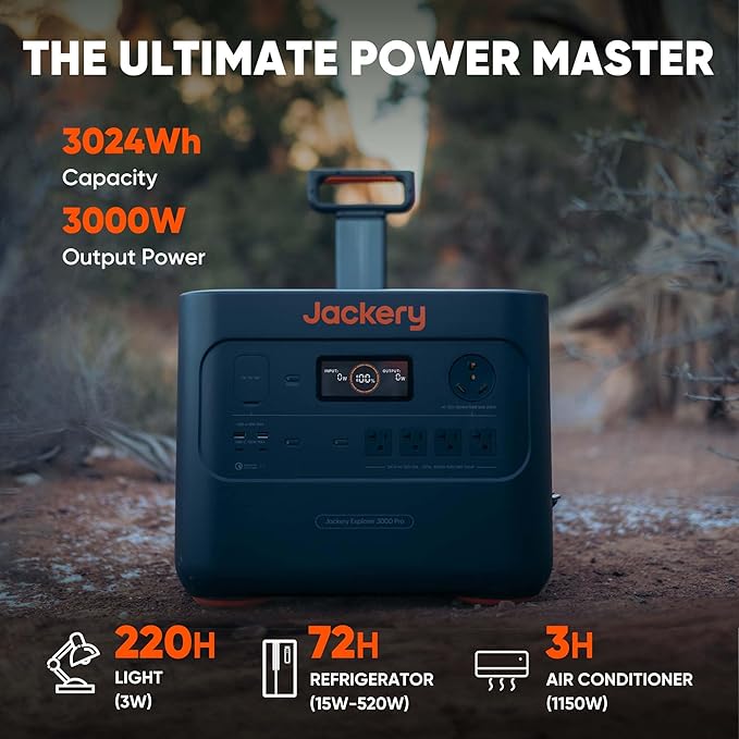 Jackery Explorer 3000 Pro Portable Power Station, Solar Generator - Image 3
