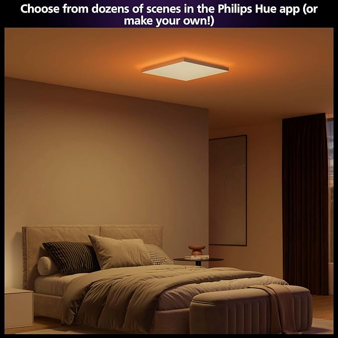 Philips Hue Datura Smart Ceiling Panel White & Color Light, Voice Control - Image 5