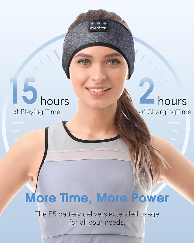 MUSICOZY Sleep Headphones Bluetooth 5.4 Headband Headphones, Wireless Earphones - Image 4