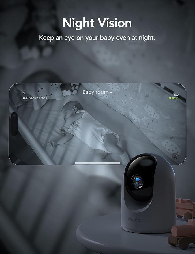 GNCC 2K Security Cameras 4pcs, Home Security Camera Indoor - Image 5