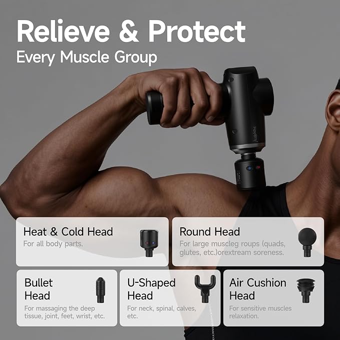 HEYCHY Percussion Massage Gun Deep Tissue - Image 7