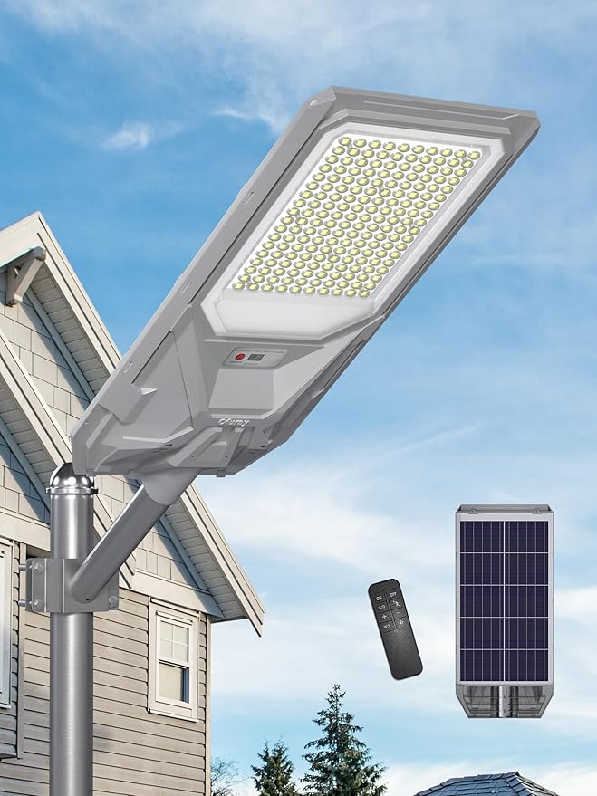 Ofuray Of-6500W Solar Street Lights Outdoor, 000Mah High Power Solar Security by Ofuray