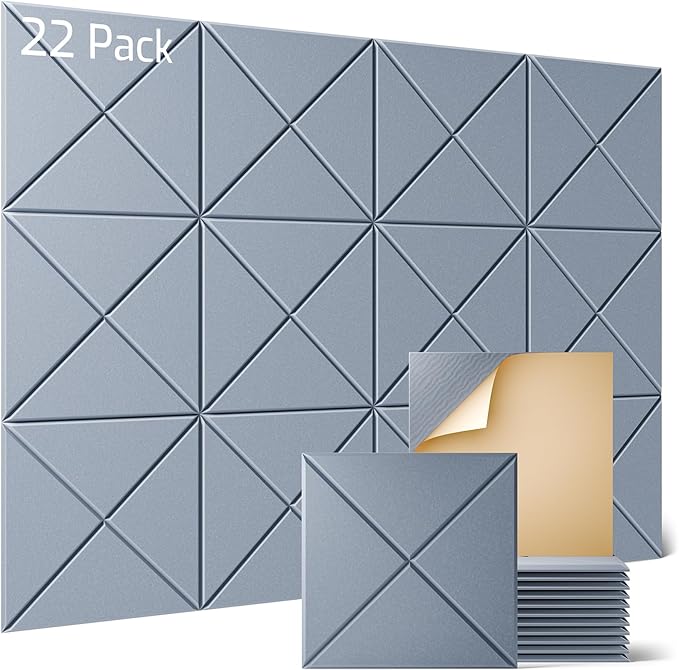 Sonicism 22 Pack X-Lined Acoustic Panels by Sonicism