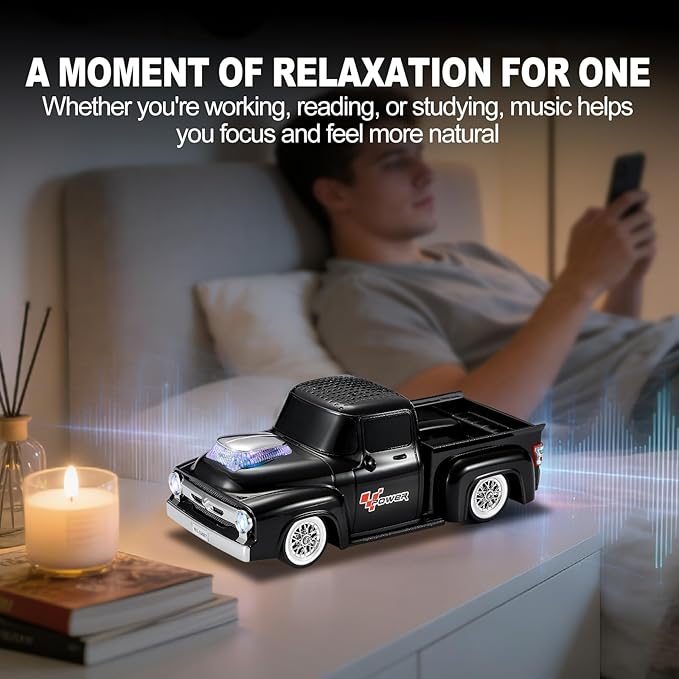 Vintage Pickup Truck Bluetooth Speaker, Retro Truck Model - Image 5