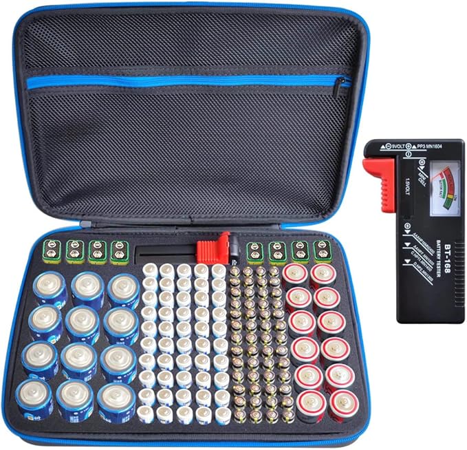 YAWEWYA Battery Organizer Storage Case by YAWEWYA