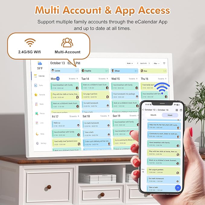 24" Smart Calendar Digital Chore-Chart-for-Planner - Image 8
