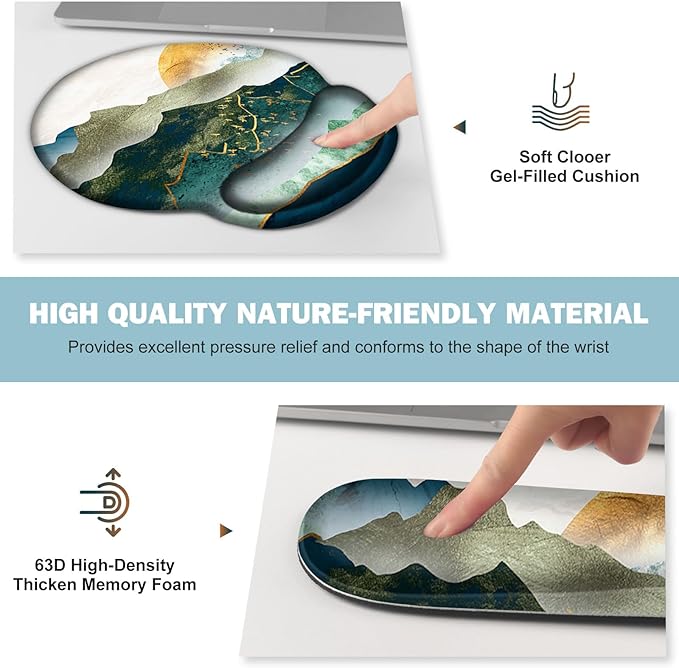 Gaming Mouse Pad, Large Desk Mat, Cute Desk Pad Protector, 4in1 XXL Mousepad - Image 5