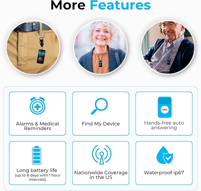 SecuLife New 2026 Fall Alert Device, Medical Alert Pendant - Image 7