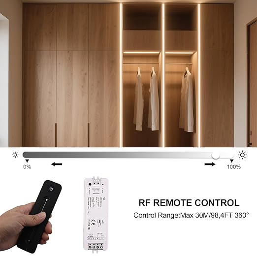 Dimmer Switch with Remote Magnetic Wall-Mounted RF Wireless Control Sensitive - Image 2
